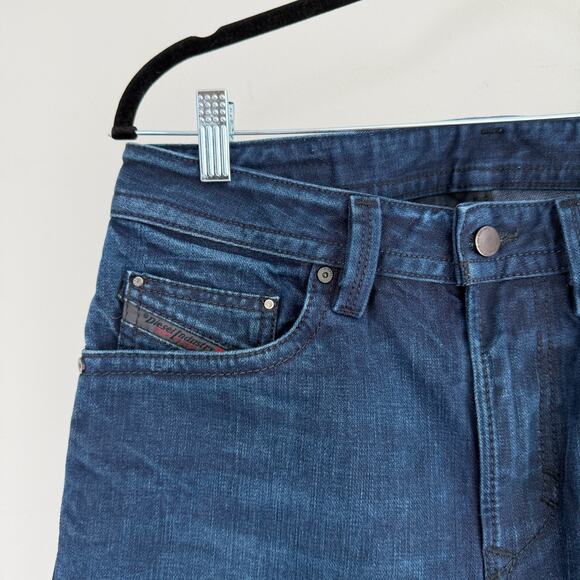 Diesel Jeans Mens 29 Blue Thavar Slim Skinny 3D Denim Made in Italy 26'' Inseam - Picture 3 of 15